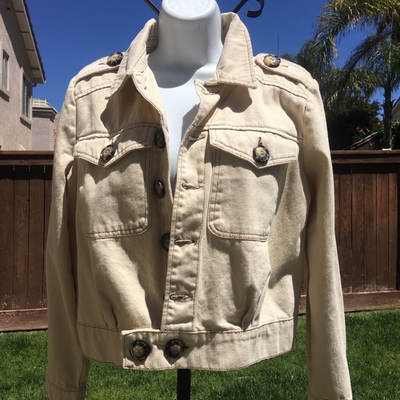 FREE PEOPLE ivory double button waisted jacket new - Picture 8 of 8
